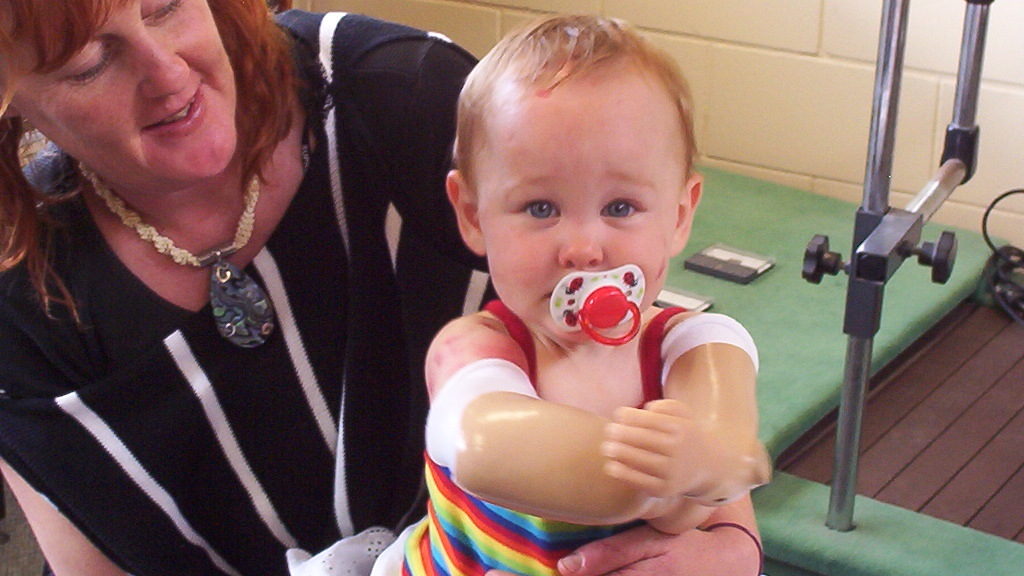 woman holding baby